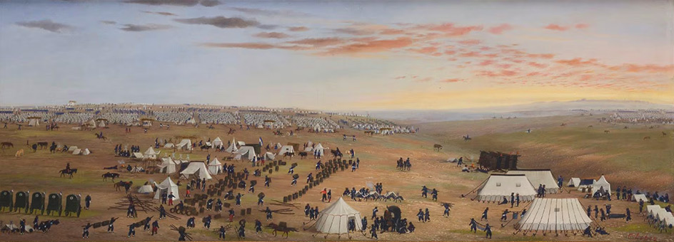 Campamento argentino frente a Uruguayana, by Cándido López (1865)