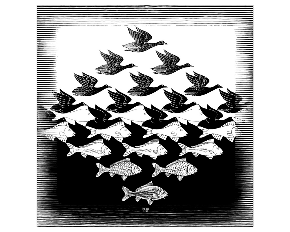 Sky and Water - MC Escher