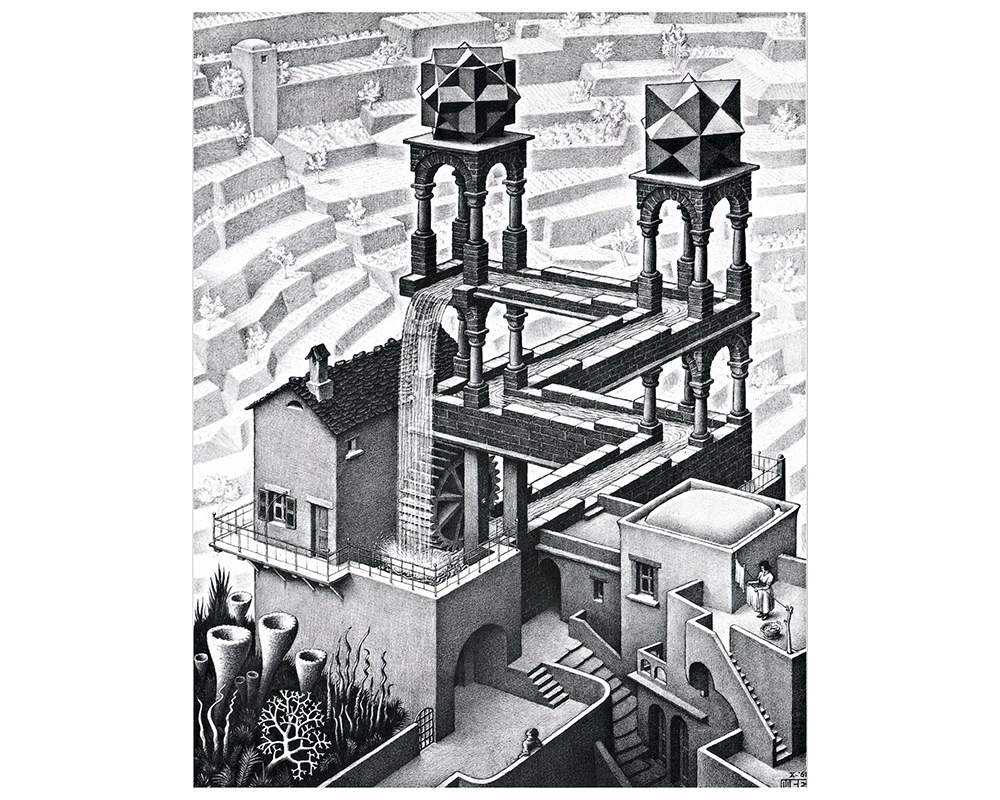 Waterfall (MC Escher, 1961)