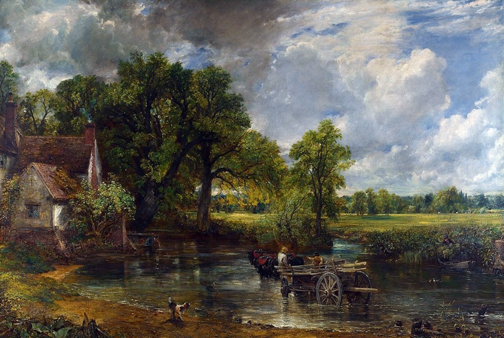 Landscape Illustration styles. The Hay Wain, by John Constable (c. 1839)