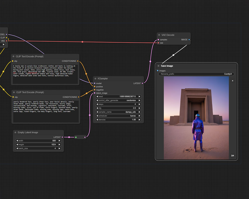 AI tools for digital art: Stable Diffusion with ComfyUI workflow.